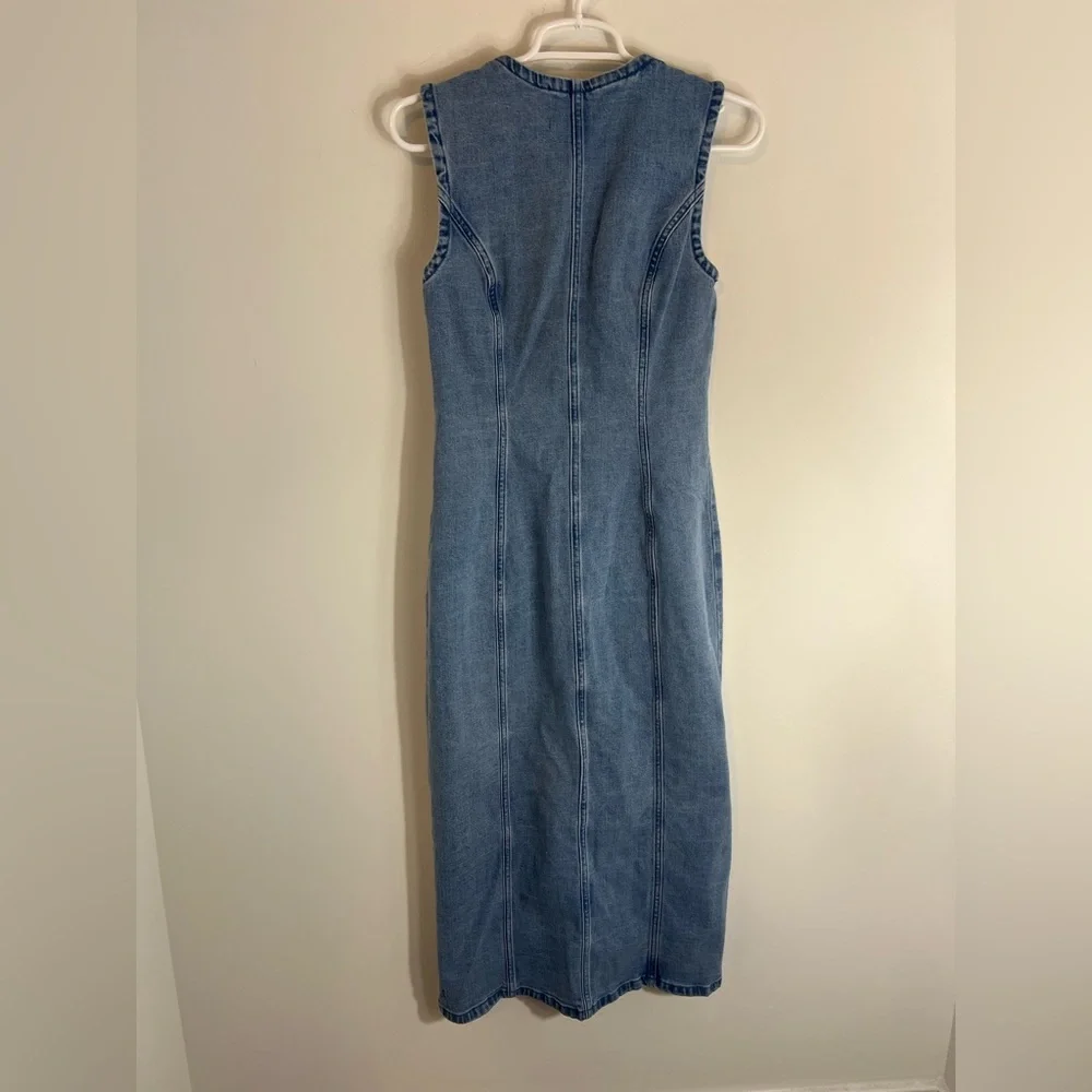 Abercrombie & Fitch Blue Midi Dress - Picture 13 of 16